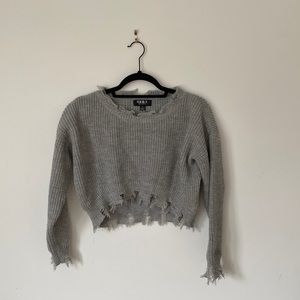 Gray Girls Sweater